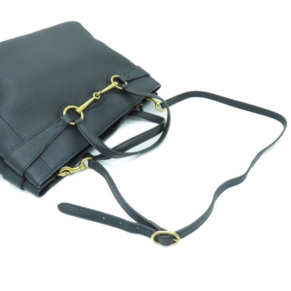 💎✨ LIKE NEW✨💎 3way business Gucci elegant tote crossbody LEATHER grainy - Picture 2 of 13